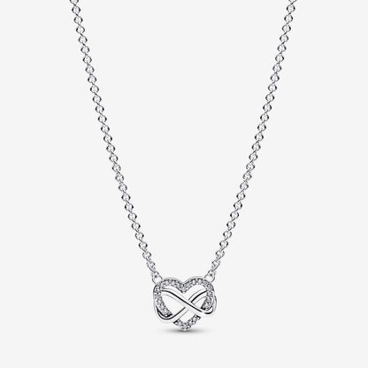 Colar Sparkling Infinity Heart
