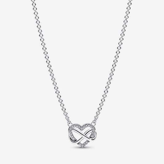 Colar Sparkling Infinity Heart