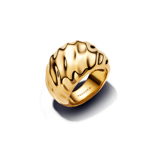 Maxi Anel Ouro Aro Largo Torcido