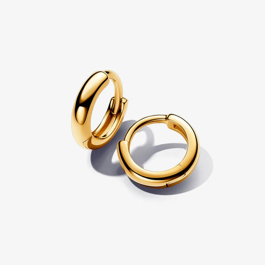 Brinco Argola de Ouro Pequeno de Aro Fechado Liso