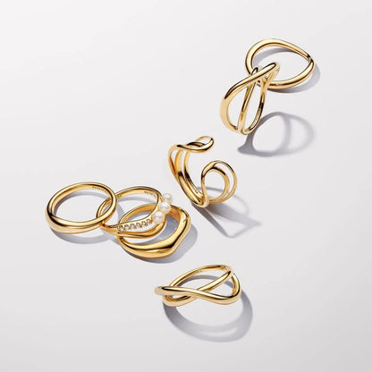 Anel design orgânico